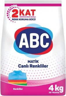 ABC Matik Canlı Renkliler Toz Çamaşır Deterjanı 4 kg Deterjan kullananlar yorumlar